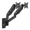 Maclean supporto a parete per due monitor, 17-32'', max 9 kg, molla meccanica, MC-988