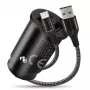 everActive CC-25C caricabatterie da auto, 2x USB 12 W, con cavo USB-C