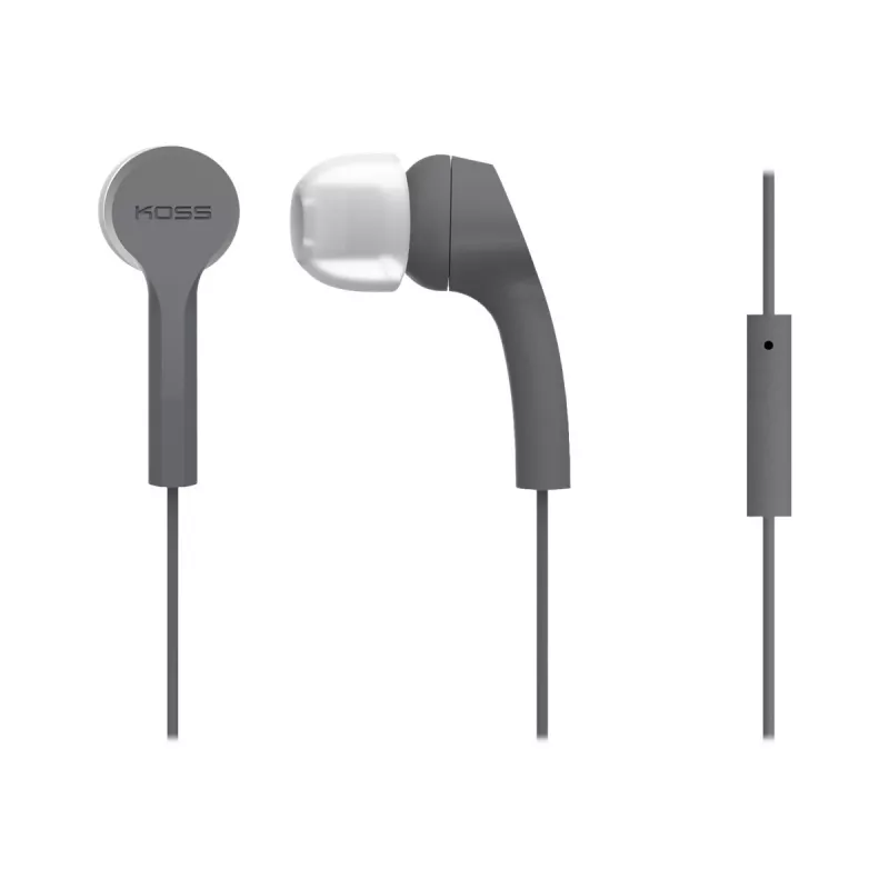 Koss | Cuffie | KEB9iGRY | Con filo | In-ear | Microfono | Grigio