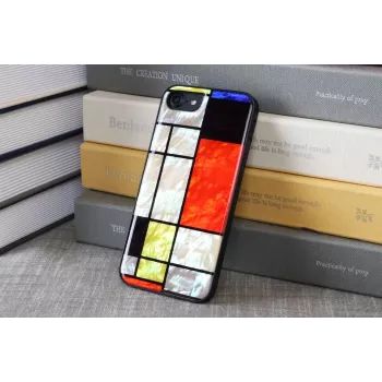 Custodia iKins per Apple iPhone 8/7 Mondrian nero