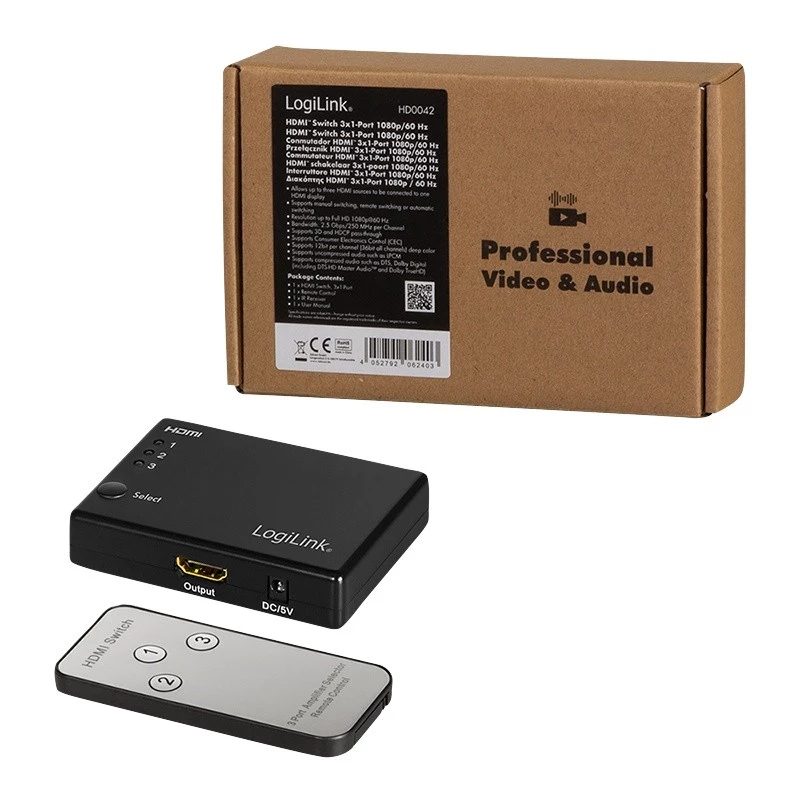 Switch video HDMI LogiLink HD0042