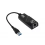 Adattatore Akyga AK-AD-31 USB 3.0 a Gigabit Ethernet, RJ45, cavo 15 cm, nero