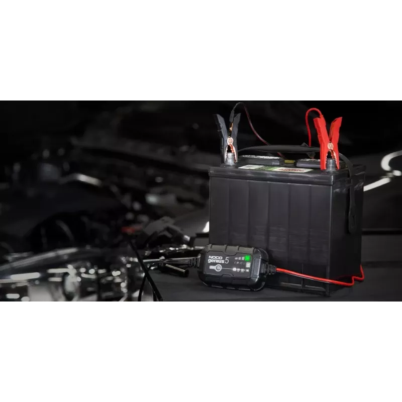 NOCO GENIUS5 caricabatterie 5A per batterie 6V/12V con funzione di mantenimento e desolfatazione