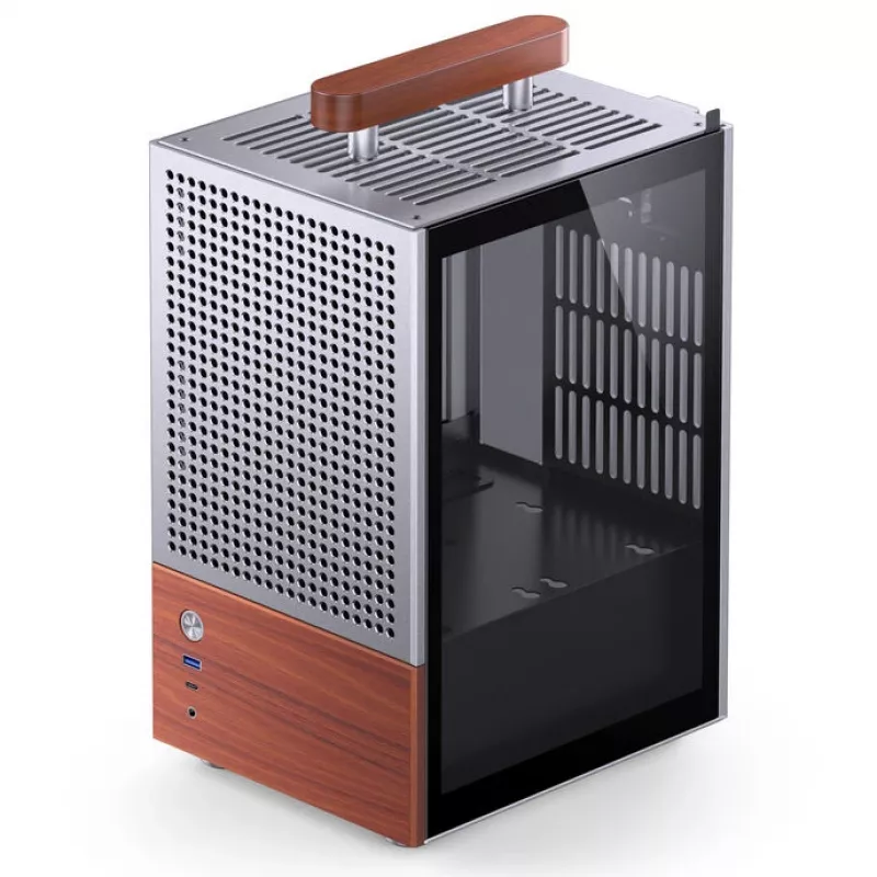 Case PC Jonsbo T6, Mini-Tower, Mini-ITX, Argento