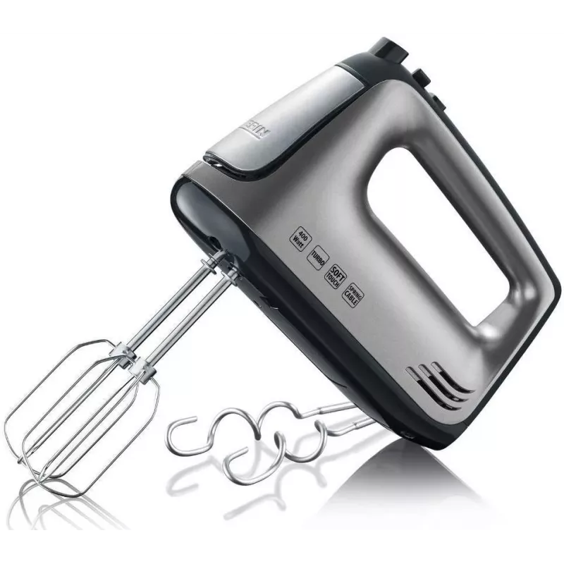 SEVERIN HM 3832 - frullatore a mano - 400 W - grigio metallizzato/nero/acciaio inox