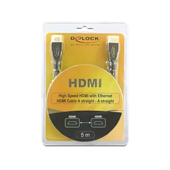 Cavo HDMI DeLOCK 5m HDMI AM/AM