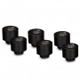 Thermal Grizzly DeltaMate Extender MF14 – raccordo per raffreddamento a liquido, nero, 6 pz. (TG-DM-FIT-6007)