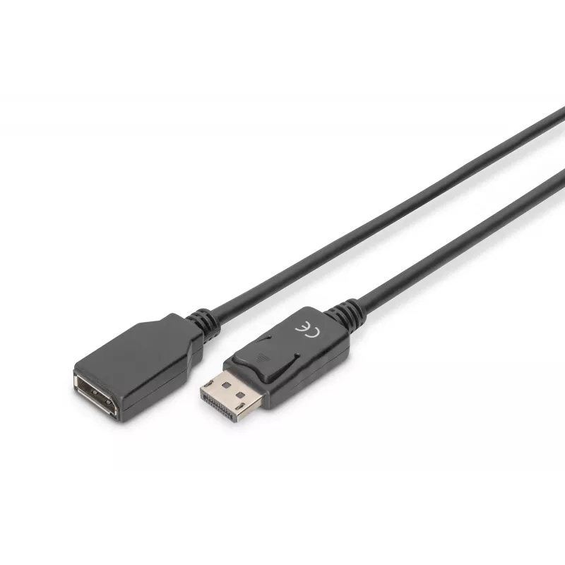 Digitus ASSMANN - Cavo di prolunga DisplayPort - DisplayPort (M) - DisplayPort (F) - 2 m (DisplayPort 1.2) - stampato - nero (AK-340200-020-S)