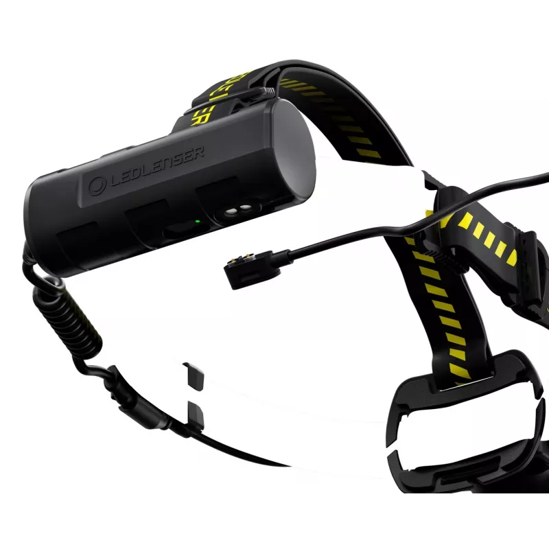 Ledlenser 502195 torcia nera, gialla torcia frontale LED
