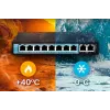 Switch PoE Extralink CERES 8x 100Mb/s PoE/PoE+, 2x uplink RJ45 100Mb/s, 96W