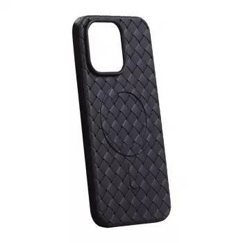 Custodia protettiva con magnete Joyroom JR-BP005 per iPhone 15 Pro, nero, compatibile MagSafe, protezione a 360°