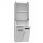 Topeshop NEL 2K DK bianco armadietto contenitore bagno bianco