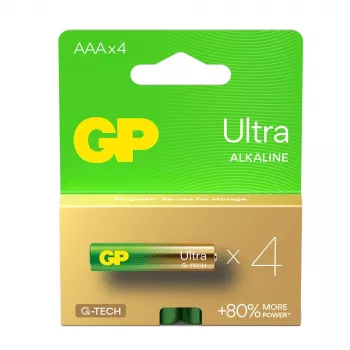 Batterie alcaline LR03 /AAA GP Ultra confezione da 4
