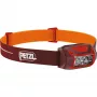Lampada frontale Petzl Actik Core — LED, 100 lm, batteria ricaricabile USB integrata 1250 mAh, IPX4, rossa