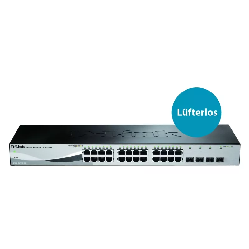 D-Link DGS-1210-28 Managed L2/L2+ 1U nero