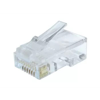 Connettore Gembird LC-8P8C-002/100 RJ-45 trasparente
