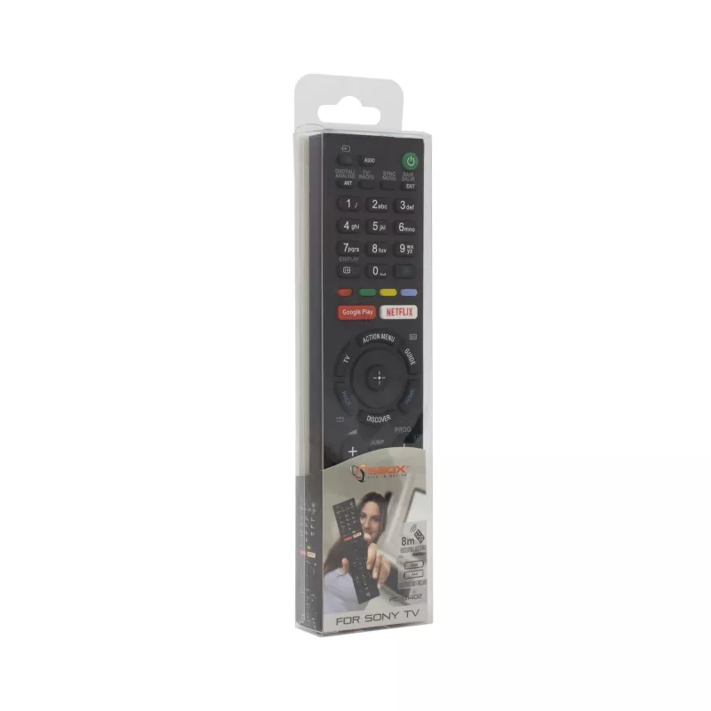 Telecomando di ricambio SBOX RC-01402 compatibile con TV Sony – telecomando TV universale a infrarossi