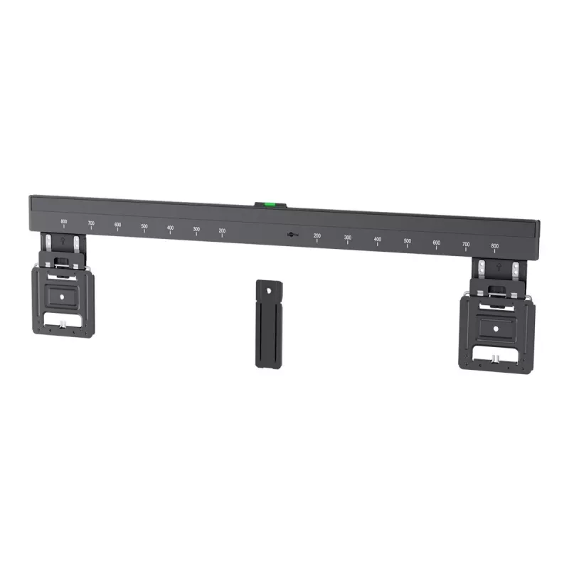 Supporto TV da parete fisso WENTRONIC Goobay Ultraslim 70822 XL nero per schermi piatti