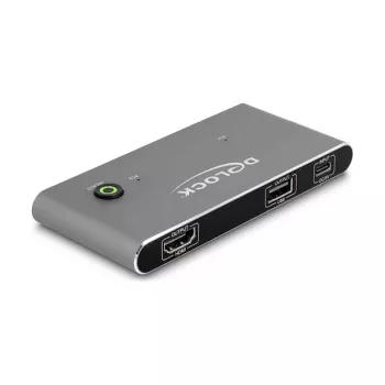Switch KVM DeLOCK 11486 USB HDMI 8K Ultra HD 144 Hz