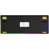 LORGAR KBP70TKLW, tastiera gaming meccanica TKL wireless Pro, nero/giallo, layout EN