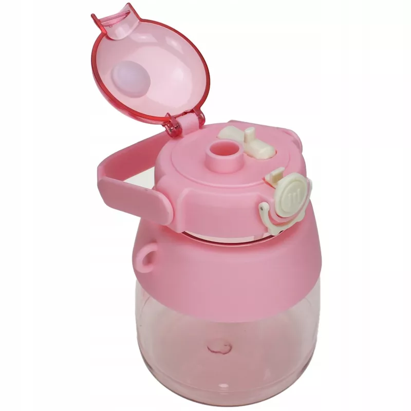 Borraccia Extralink per scuola con cannuccia e tracolla 1 L rosa