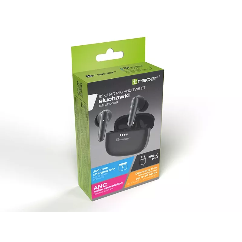 Tracer 47733 S2 Quad Mic ANC TWS BT cuffie