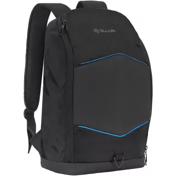Zaino per notebook Tellur TLL611282 con porta USB e striscia illuminata, nero