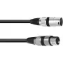 Cavo per altoparlanti PSSO XLR 2x2,5 mm², 3 m, nero