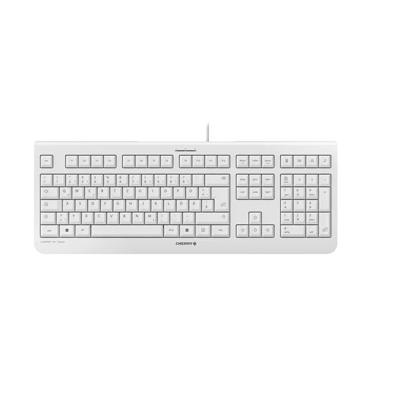 Tastiera CHERRY KC 1000 ufficio USB QWERTZ tedesco grigio
