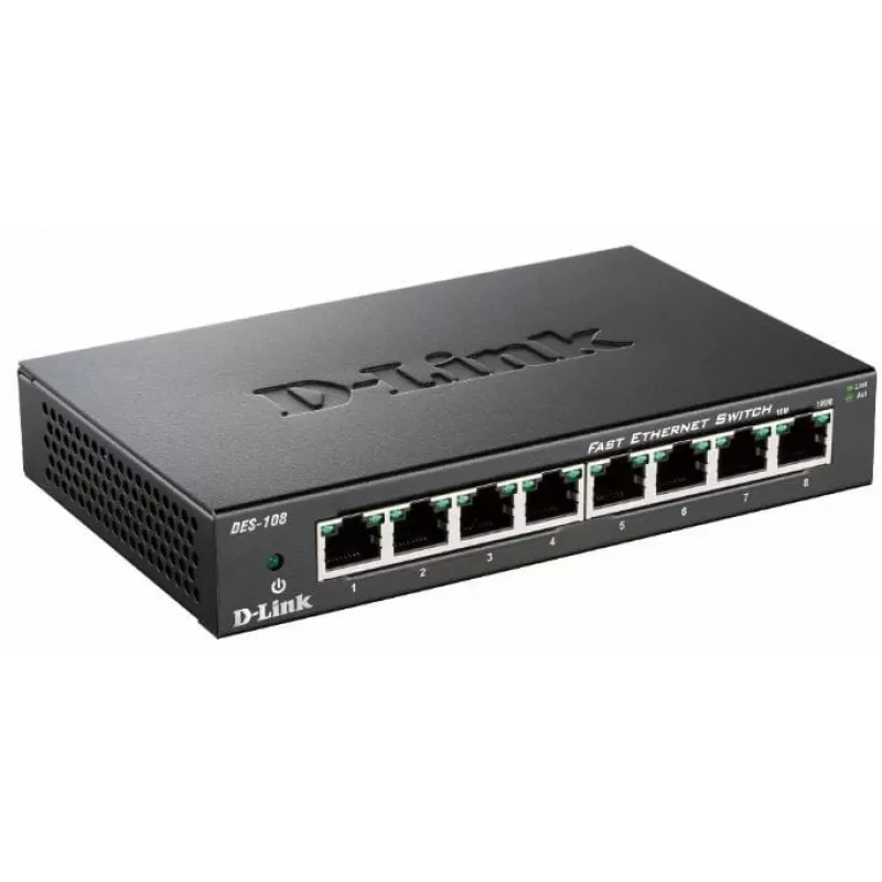 D-Link DES-108 nero