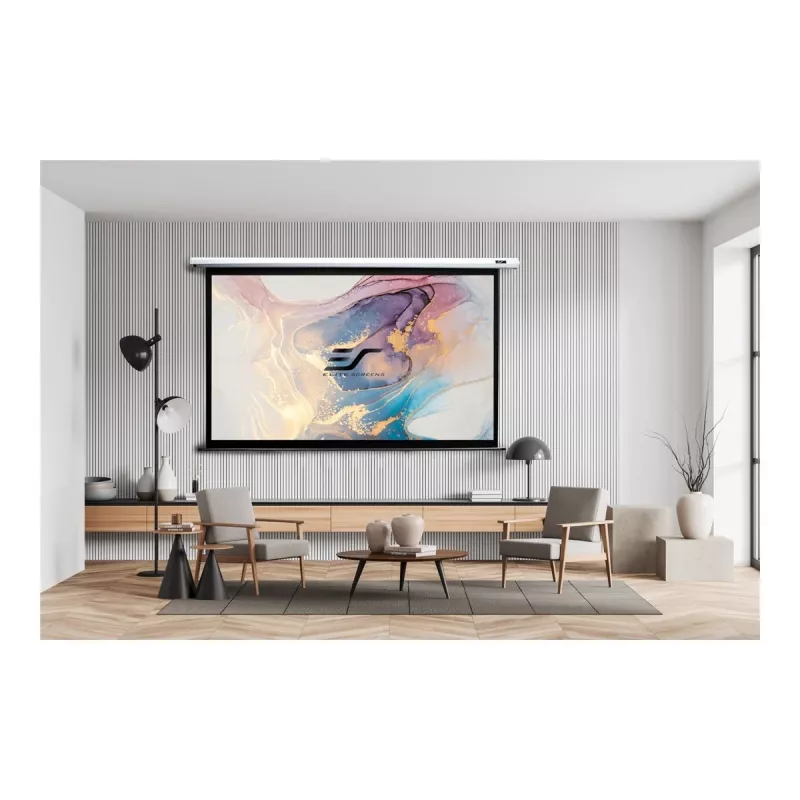 Elite Screens Spectrum Series Electric100V schermo di proiezione motorizzato, 100 pollici (254 cm), 4:3, MaxWhite guadagno 1,1, bianco