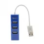 Sbox H-204 USB hub USB 4 porte blu mirtillo