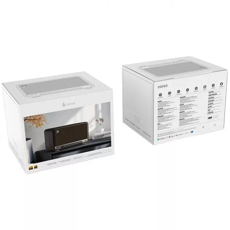 Altoparlante wireless da tavolo Edifier | D32 | 60 W | Bluetooth | nero noce | connessione wireless