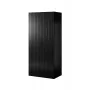 Armadio cama meble PAFOS 2D 90×55,5×198,5 cm nero opaco — 2 ripiani