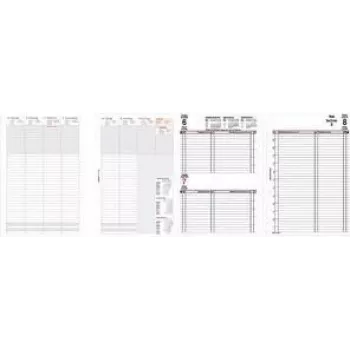 Inserti calendario per raccoglitore A5 2024 B550325 – pagine planner mensile per sistemi a raccoglitore A5