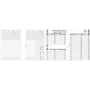 Inserti calendario per raccoglitore A5 2024 B550325 – pagine planner mensile per sistemi a raccoglitore A5