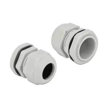 Pressacavo DeLOCK 60225 grigio plastica 10 pz.