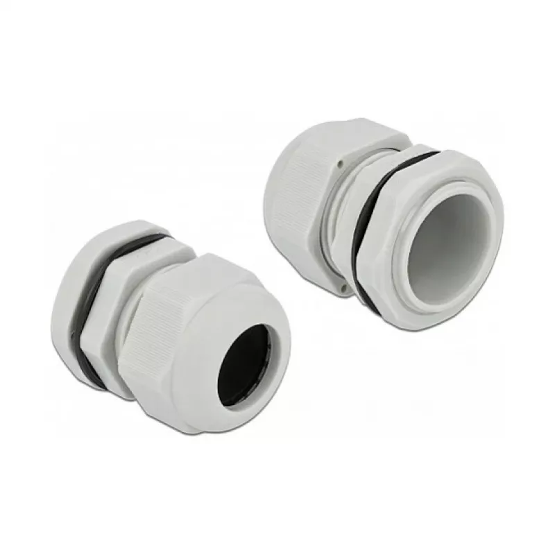 Pressacavo DeLOCK 60225 grigio plastica 10 pz.