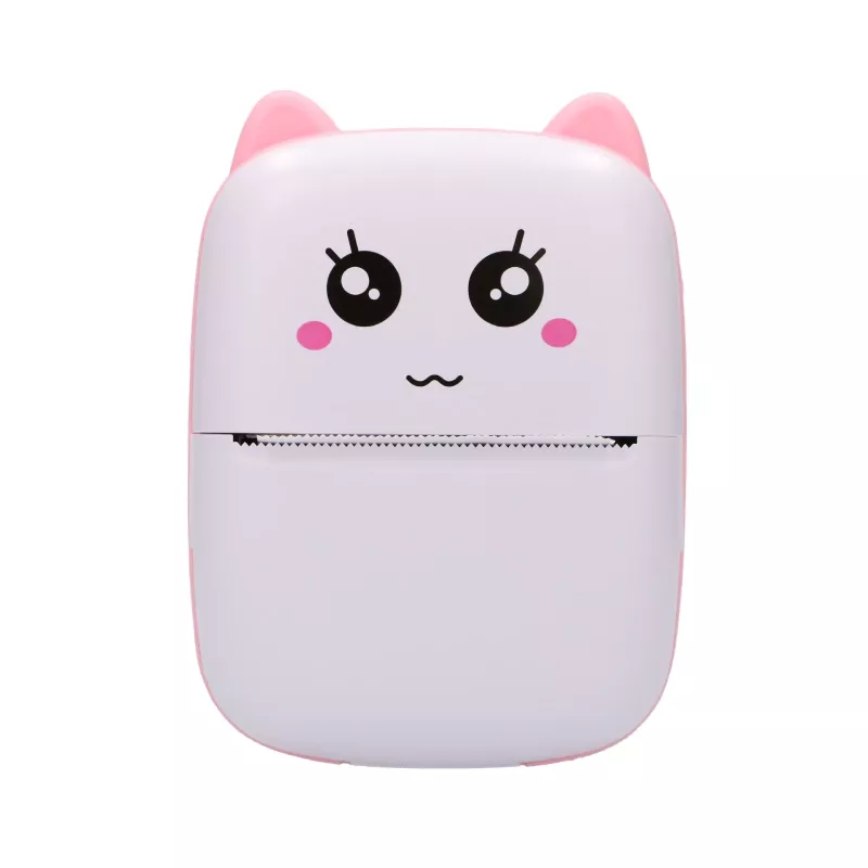 Stampante termica per ricevute Extralink EPP-001 con 5 rotoli di carta termica adesiva, rosa