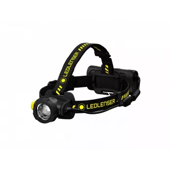 Torcia frontale Led Lenser H15R Work nera gialla