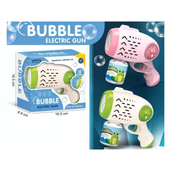 Pistola per bolle di sapone Madej 010327 — giocattolo a batteria per fare bolle di sapone