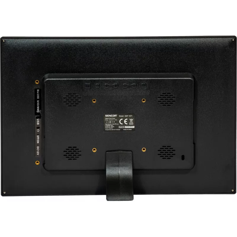 Cornice digitale SENCOR SDF 1571 BK — cornice multimediale nera da 15 pollici