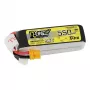 Batteria Tattu R-Line 550mAh 14,8V 95C 4S1P — pacco LiPo per modelli RC