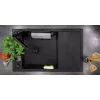 Lavello da cucina deante ZRM_N113 1 vasca granito magnetico con scolo