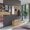 Appendiabiti + specchio PARMA 100x15x.81.5 cm, rovere artigianale