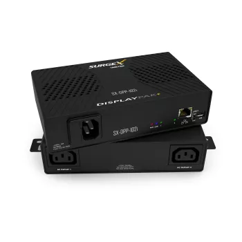 SurgeX protezione da sovratensione DisplayPak con controllo IP SX-DPP-102I — protezione elettrica gestita in rete
