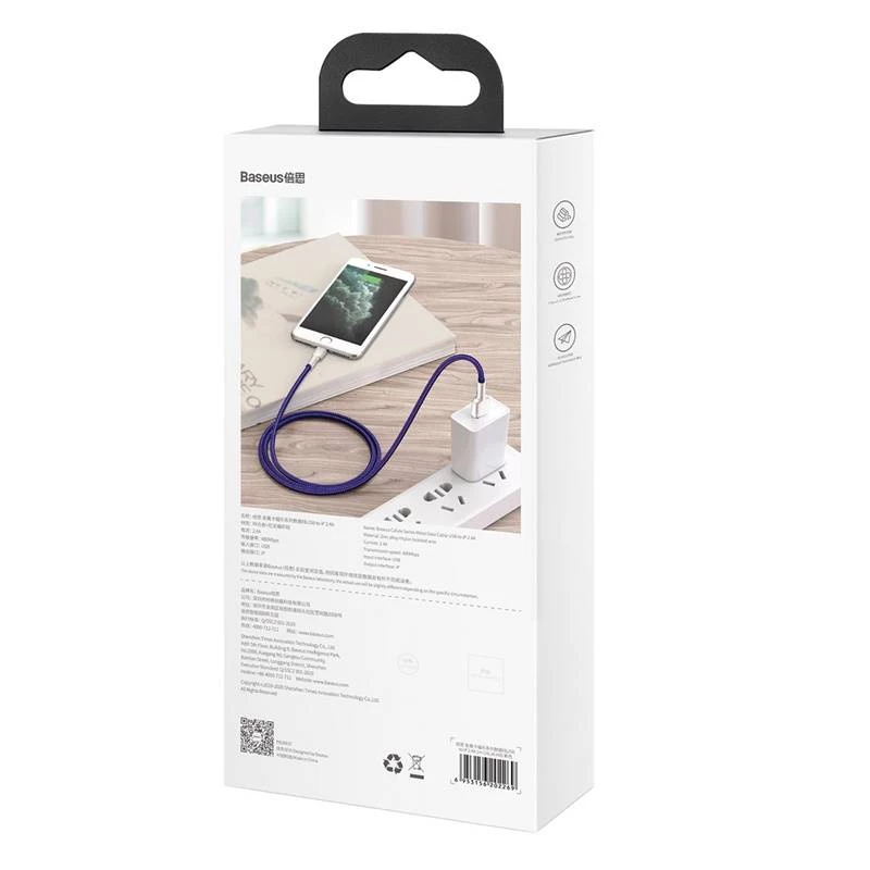 Cavo USB-A a Lightning Baseus 1 m — cavo dati USB, viola