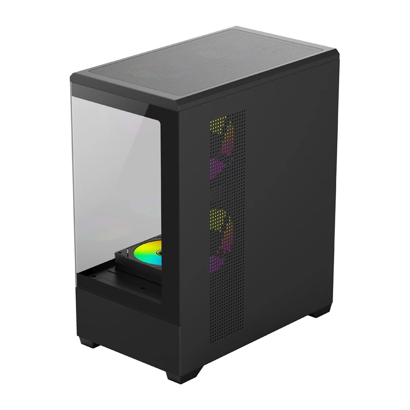 Case per computer Darkflash C365 (nero) con 5 ventole incluse