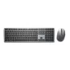 Set tastiera e mouse wireless Dell KM7321W titanio grigio con batterie incluse