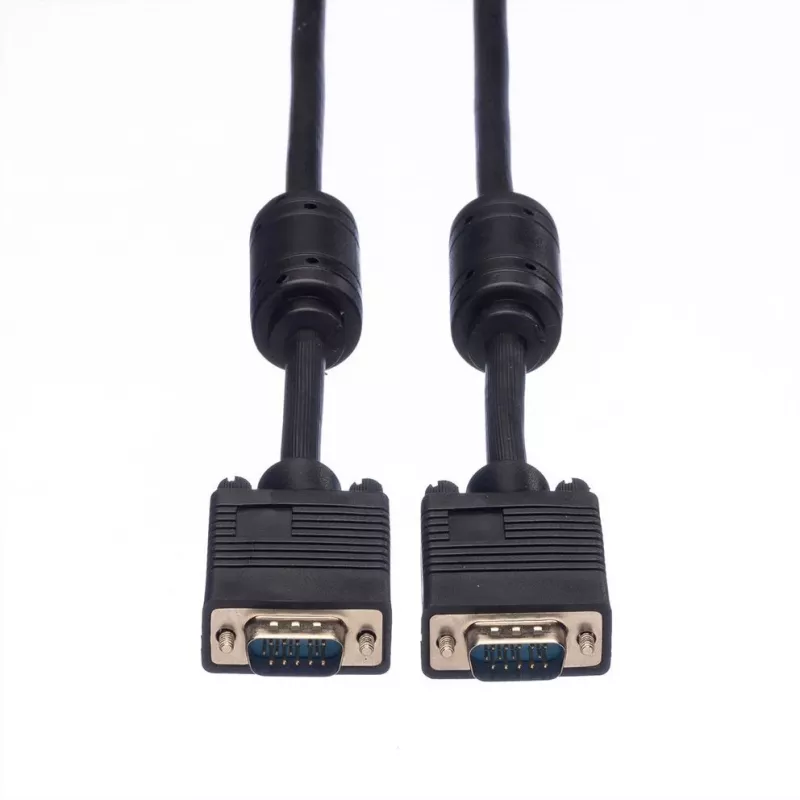 Cavo VGA ROLINE HQ 10m M/M con ferrite